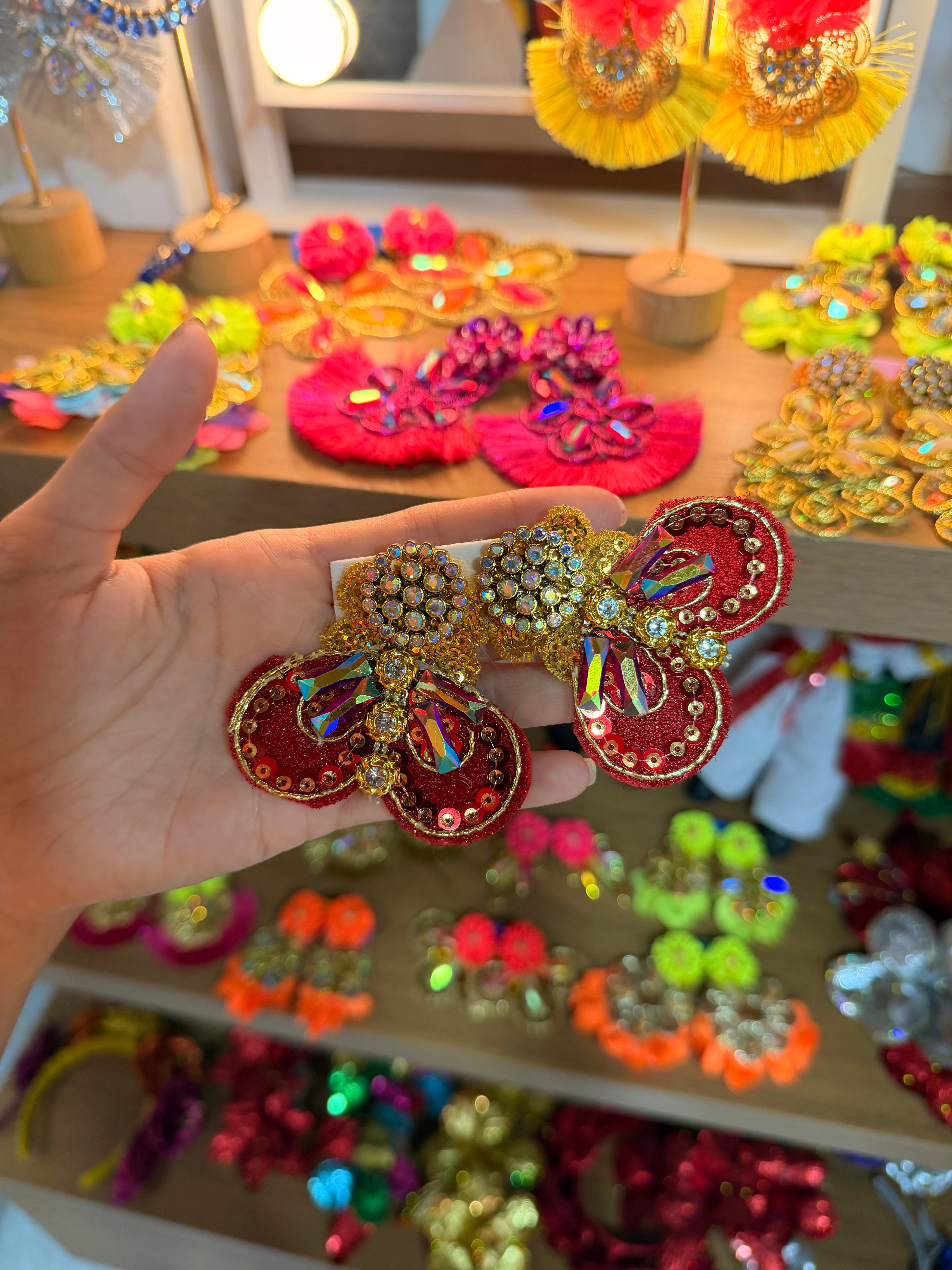 Aretes Libelula Rojo