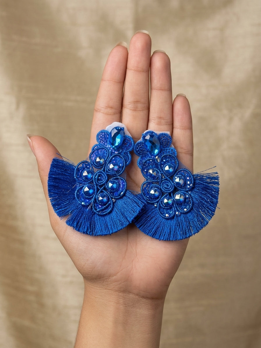 Aretes Fanfasia Azul