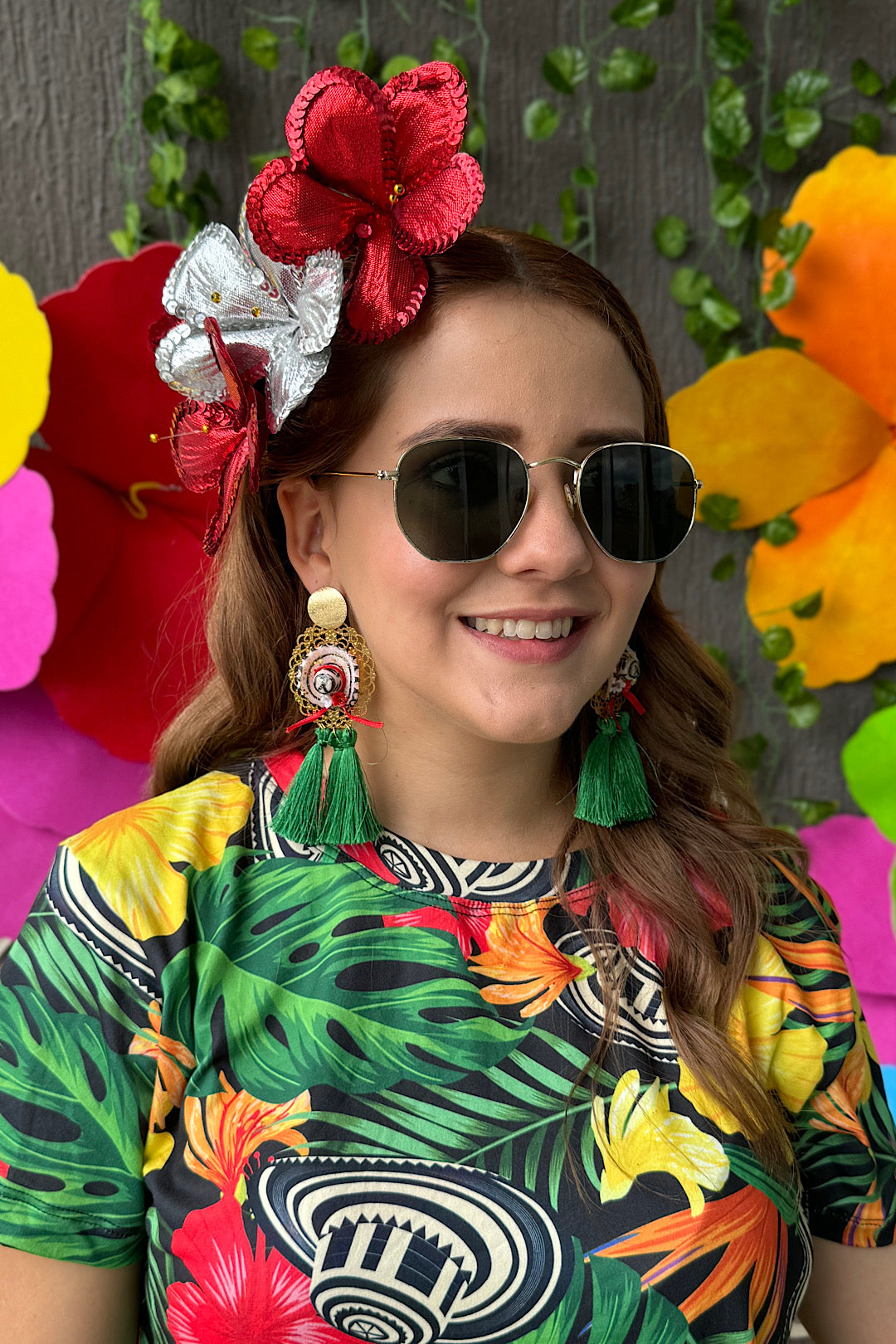 Tocado Cayena Rojo