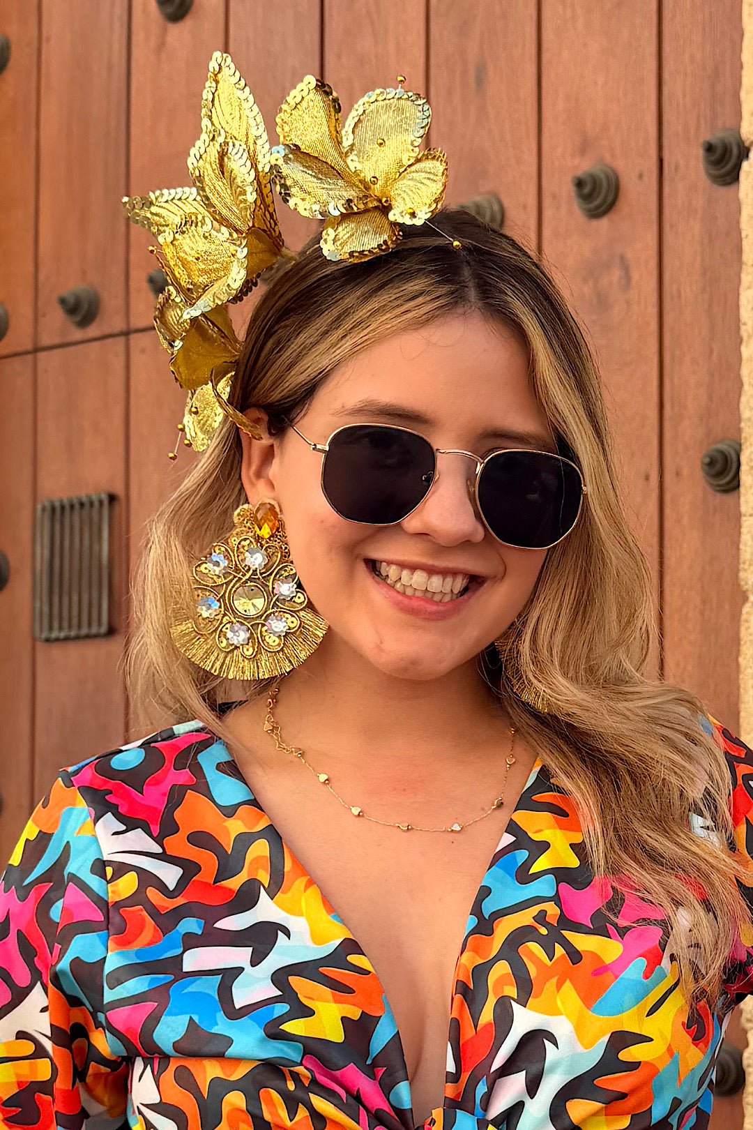 Tocado Cayena Dorado