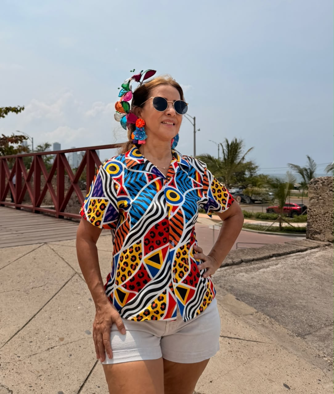 AfroCaribe Dama Boton